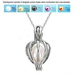 ByGufi Kişiye Özel İstiridye İçinde Gerçek İnci Kolye | Aşk İncileri Takı Seti