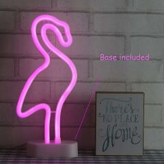 LED NEON GECE LAMBASI / FLAMİNGO
