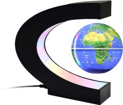 ByGufi Kişiye Özel LED Işıklı Dönen Dünya – Manyetik ve Dekoratif, Masanıza Şıklık Katacak Hediye