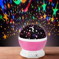 Star Master Renkli Yıldızlı Dönen Gökyüzü Projeksiyon Gece Lambası