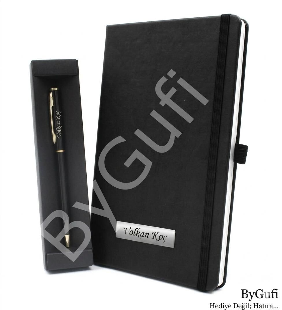 ByGufi İsme Özel Defter - Kalem Hediye Seti