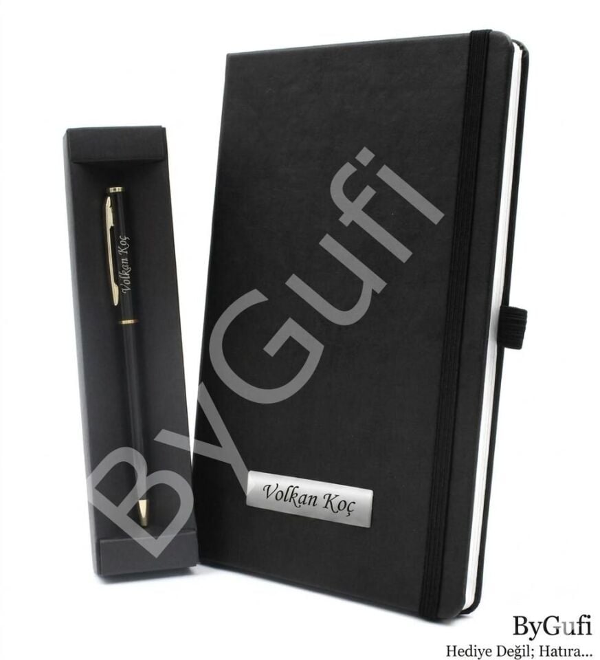 ByGufi İsme Özel Defter - Kalem Hediye Seti