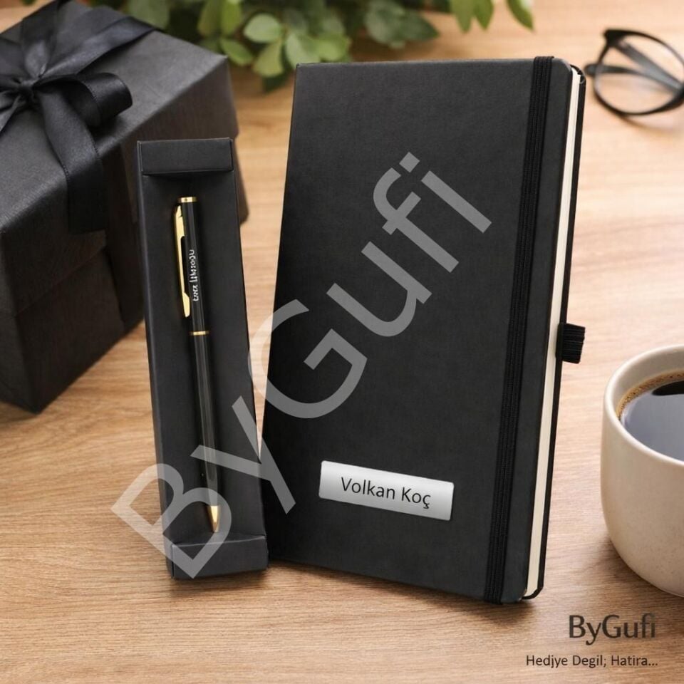 ByGufi İsme Özel Defter - Kalem Hediye Seti