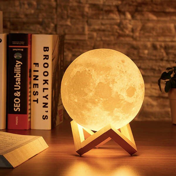3D Ay Gece Lambası