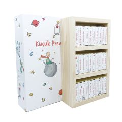 ByGufi Kişiye Özel Çikolata Kütüphanesi – Küçük Prens, Mini Kitap Tasarımlı, El Yapımı, Dekoratif ve Hediye Edilebilir