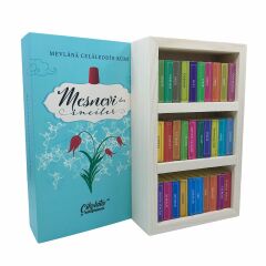 ByGufi Kişiye Özel Çikolata Kütüphanesi – Mevlana “Mesnevi’den İnciler”, Mini Kitap Tasarımlı, El Yapımı, Dekoratif ve Hediye Edilebilir