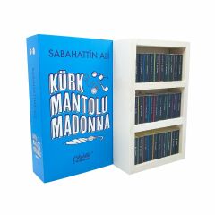 ByGufi Kişiye Özel Çikolata Kütüphanesi – ''Kürk Mantolu Madonna”, Mini Kitap Tasarımlı, El Yapımı, Dekoratif ve Hediye Edilebilir