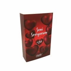 ByGufi Kişiye Özel Çikolata Kütüphanesi – “Seni Seviyorum” Özel Aşk Konsepti, Mini Kitap Tasarımlı, El Yapımı, Dekoratif ve Hediye Seti