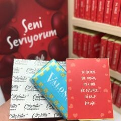 ByGufi Kişiye Özel Çikolata Kütüphanesi – “Seni Seviyorum” Özel Aşk Konsepti, Mini Kitap Tasarımlı, El Yapımı, Dekoratif ve Hediye Seti