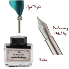 ByGufi İsme Özel Deri Hatıra Defteri Divit Kalem Hediye Seti