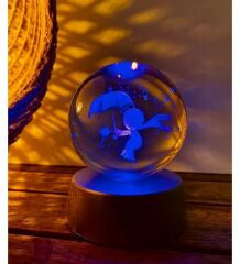 ByGufi Kişiye Özel Hediyelik Cam Küre – Küçük Prens Figürlü | Dekoratif ve Gece Lambası