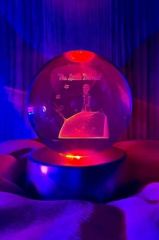 ByGufi Kişiye Özel Hediyelik Cam Küre – Küçük Prens Figürlü | Dekoratif ve Gece Lambası