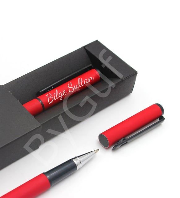 ByGufi Kişiye Özel Termos Defter Roller Kalem Hediye Seti