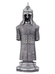 ByGufi Zırh Cevşen Boytu – Orta Boy, Gümüş, Dekoratif Premium Set