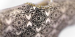 ZARİF KAFTAN BOYTU / Sarı, Gümüş, Sedef