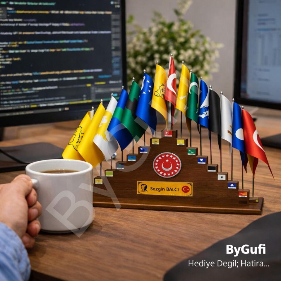 ByGufi İsme Özel Hediye 17 Türk Devletleri Seti