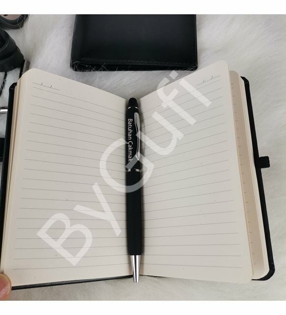 ByGufi İsme Özel Defter Kalem Kemer Anahtarlık Cüzdan Set