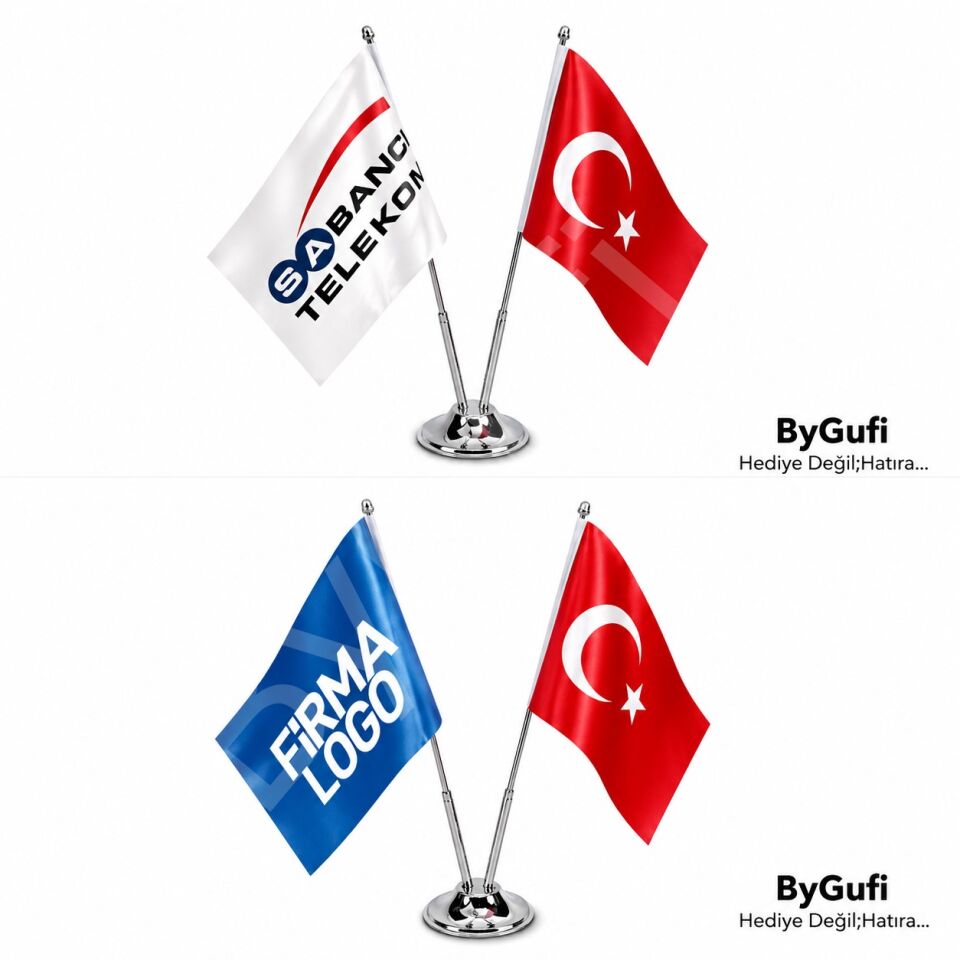 ByGufi İkili Masa Bayrağı