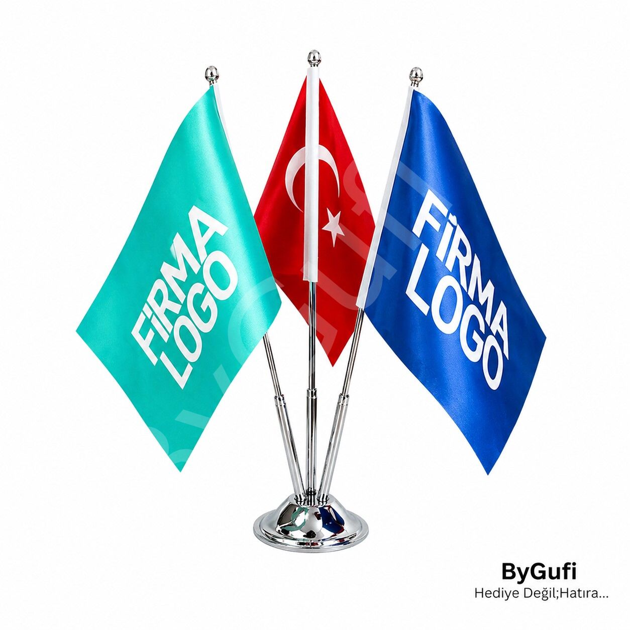 ByGufi Üçlü Masa Bayrağı