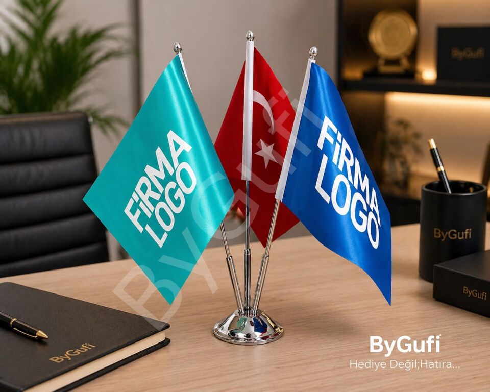 ByGufi Üçlü Masa Bayrağı