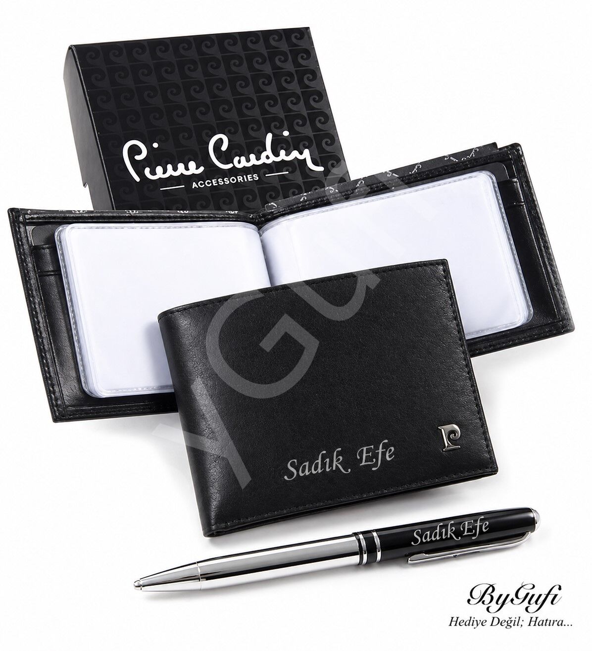 ByGufi İsme Özel Hediye Pierre Cardin Cüzdan 075