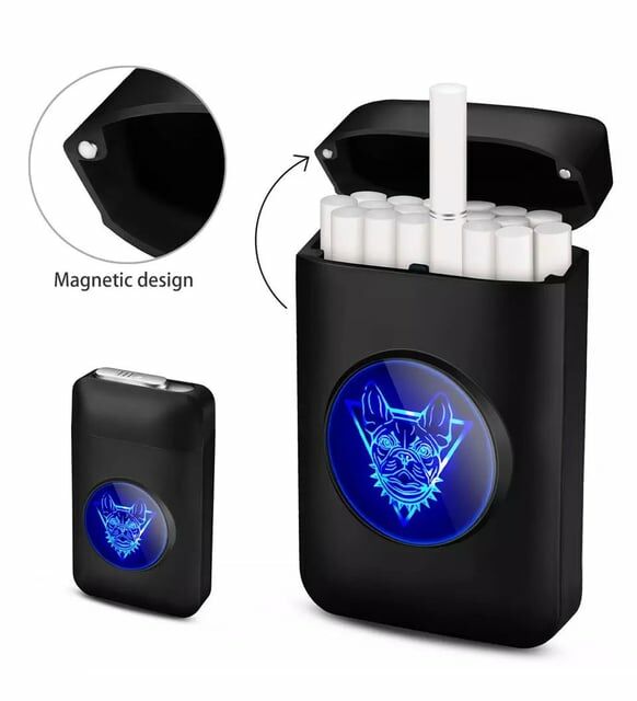 ByGufi İsme Özel LED Ekranlı Şarjlı Çakmaklı Tabaka