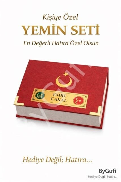 ByGufi İsme Özel Hediye Yemin Seti