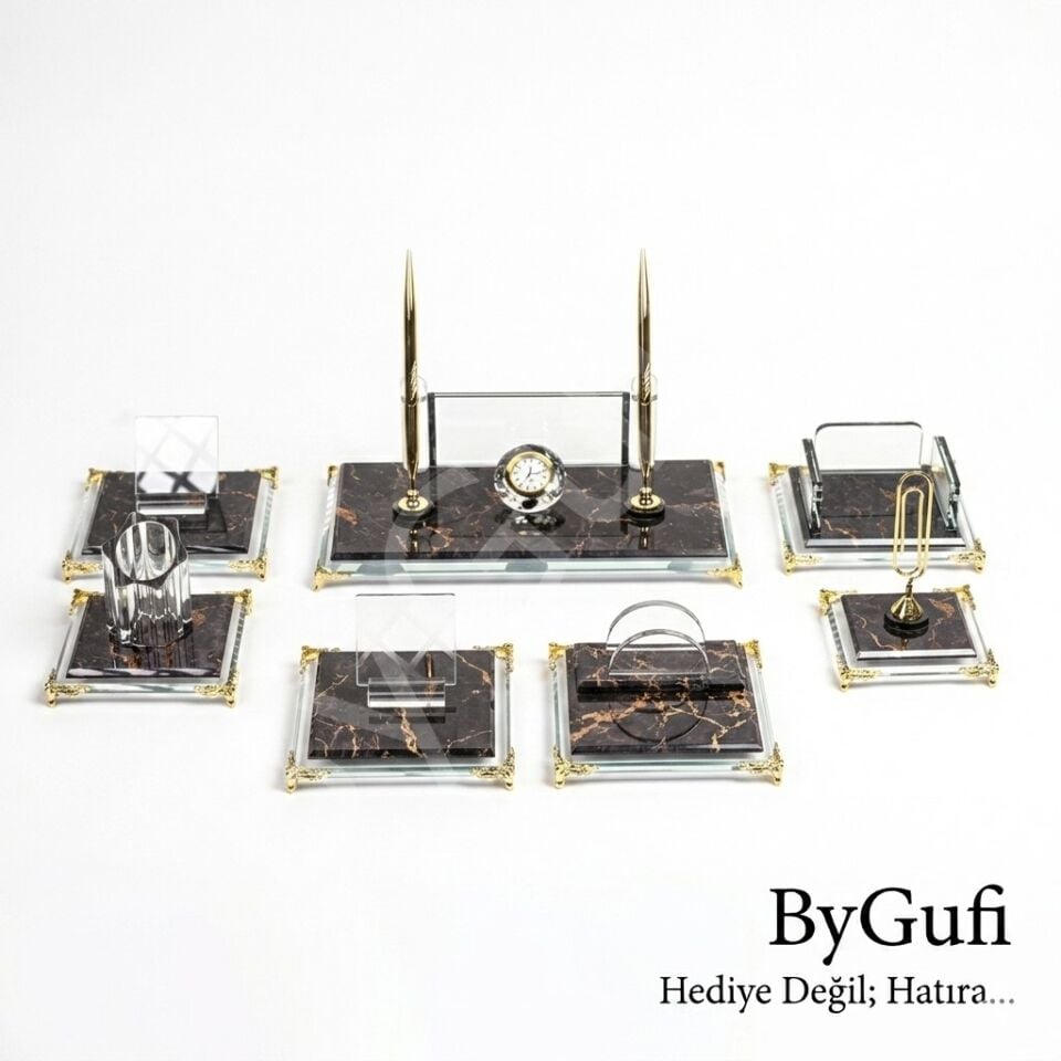 ByGufi Kişiye Özel Hediye W560 Sedef Masa Sümen Seti