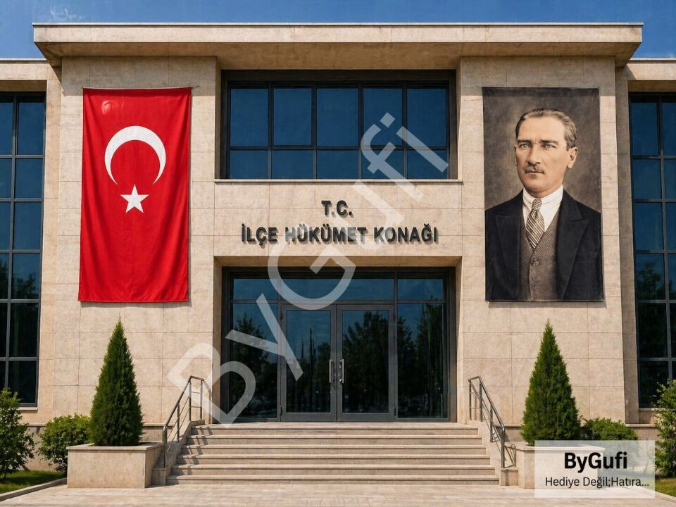 ByGufi Kurumsal Hediye – Türk Bayrağı ve Atatürk Posteri 400x600 cm