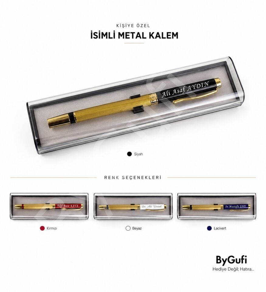 ByGufi İsme Özel Hediye Roller Kalem