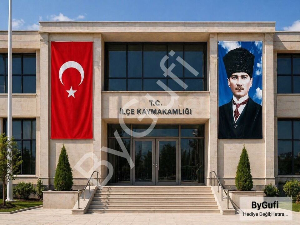 ByGufi Kurumsal Hediye – Türk Bayrağı ve Atatürk Posteri 400x600 cm