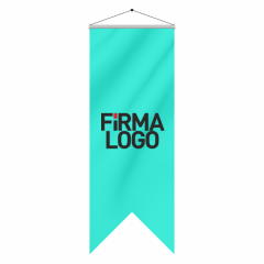 ByGufi Kurumsal Hediye – Özel Logo Kırlangıç Bayrak 70x100 cm | Saten Kumaş, Kişiye Özel Tasarım