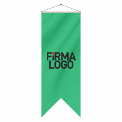 ByGufi Kurumsal Hediye – Özel Logo Kırlangıç Bayrak 50x150 cm | Saten Kumaş, Kişiye Özel Tasarım