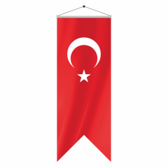 ByGufi Özel Logo Kırlangıç Bayrak 50x150 cm