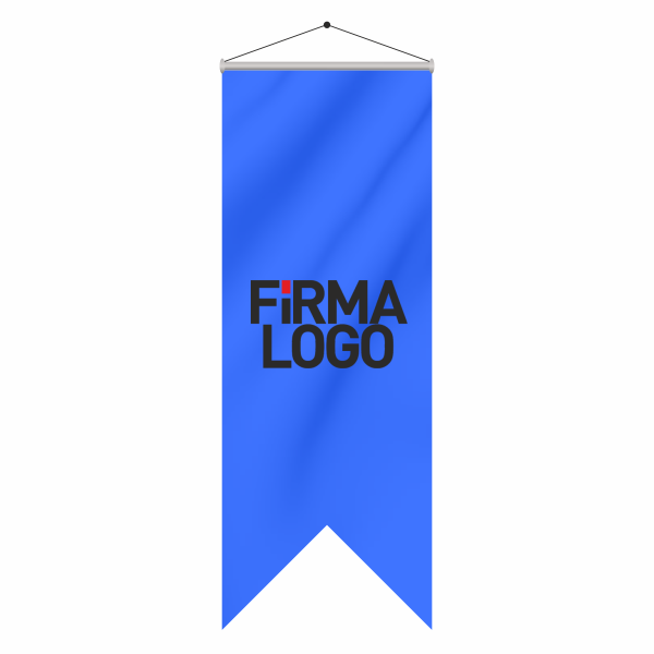 ByGufi Kurumsal Özel Logo Kırlangıç Bayrak | 70x150 cm Özel Tasarım