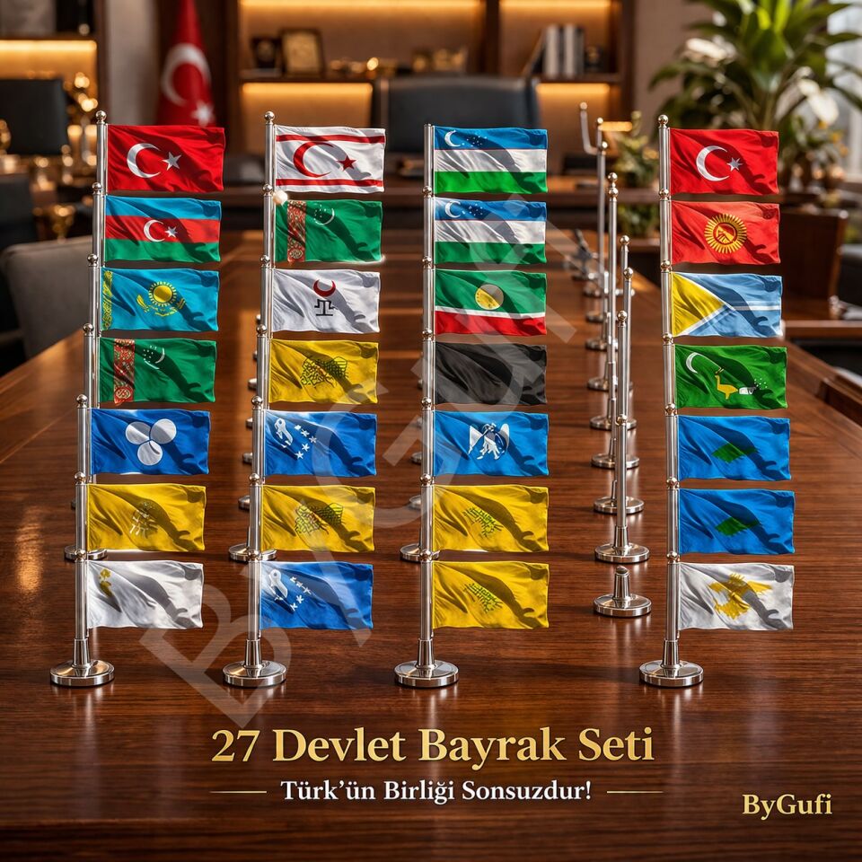 ByGufi 27 Devlet Seti Gönder Bayrağı 70×105 cm