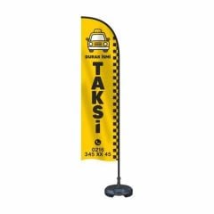 ÖZEL LOGOLU YELKEN BAYRAK - 75*300 CM