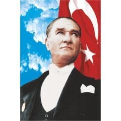 ByGufi Atatürk Posterleri – Dijital Baskılı, İç ve Dış Mekân Kullanımına Uygun, Farklı Ölçü Seçenekleri, Raşel Kumaş Üretim