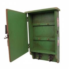 ByGufi Nostaljik Anahtarlık Çerçeveli Taksim Tramvay – Ahşap ve Metal, Vintage Eskitme, El Yapımı ve El Boyama, Dekoratif ve Fonksiyonel Hediye