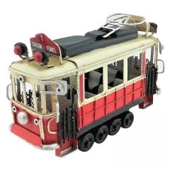 ByGufi Nostaljik Taksim Tünel Tramvay (Küçük Boy) – El Yapımı, Metal, Dekoratif ve Kişiselleştirilebilir Hediye