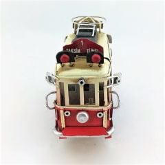 ByGufi Nostaljik Taksim Tünel Tramvay (Küçük Boy) – El Yapımı, Metal, Dekoratif ve Kişiselleştirilebilir Hediye
