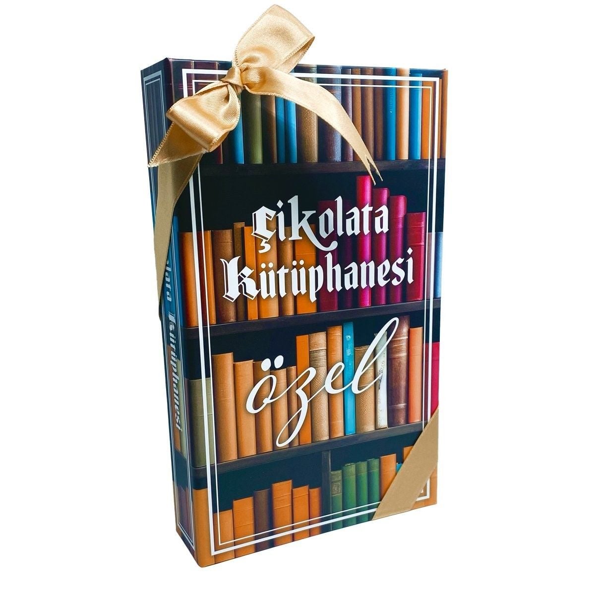 ByGufi Kişiye Özel Çikolata Kütüphanesi – Özel Kutu (60 Çikolata), İki Farklı Tema, El Yapımı, Dekoratif ve Hediye Edilebilir