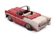 ByGufi Nostaljik Dekoratif Metal Araba – Üstü Açık Classic Chevrolet, Vintage Tasarım, El Yapımı ve Boyamalı, Dekoratif Koleksiyon Ürünü