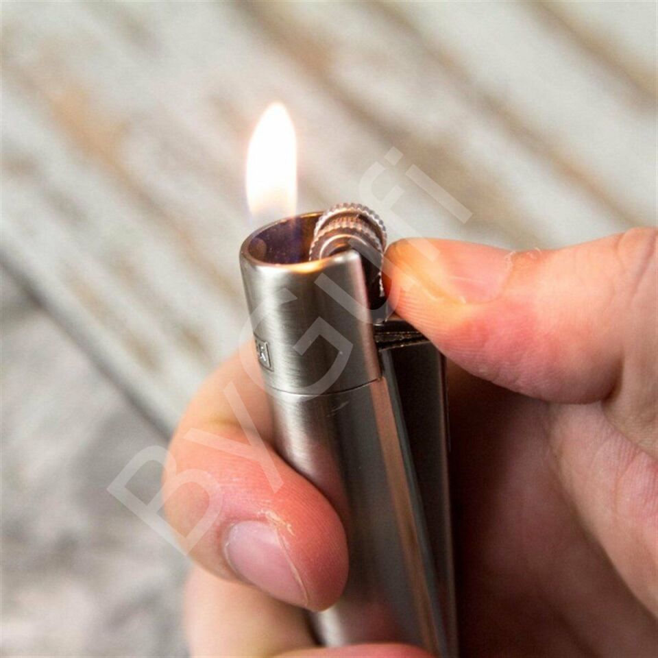 ByGufi İsme Özel Clipper Metal Çakmak – Silver