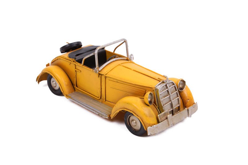 ByGufi Nostaljik Dekoratif Metal Ford Araba – Vintage El Yapımı Koleksiyonluk Hediye