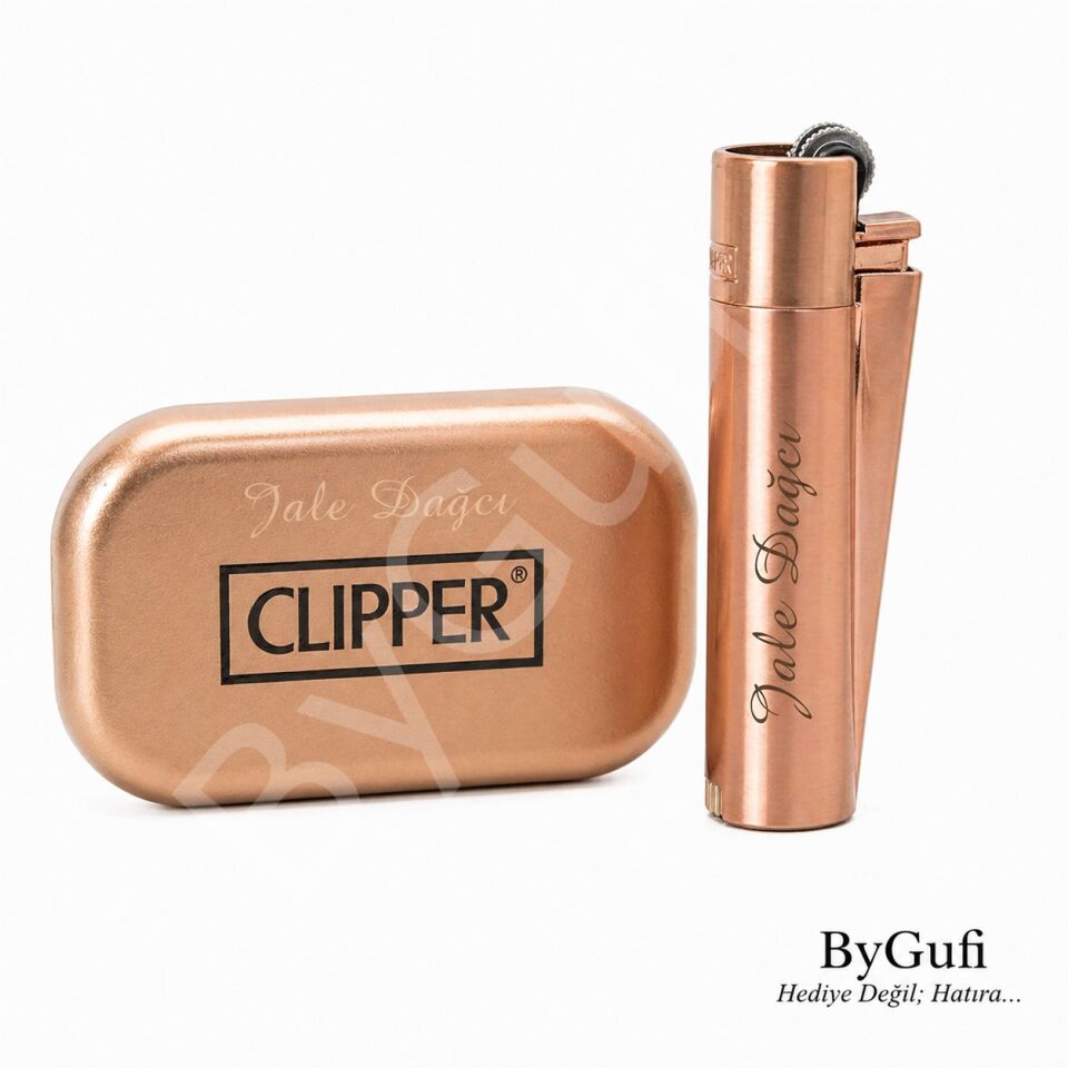 ByGufi İsme Özel Clipper Çakmak – Rose