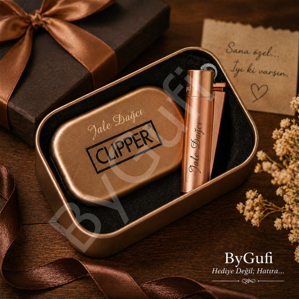 ByGufi İsme Özel Clipper Çakmak – Rose