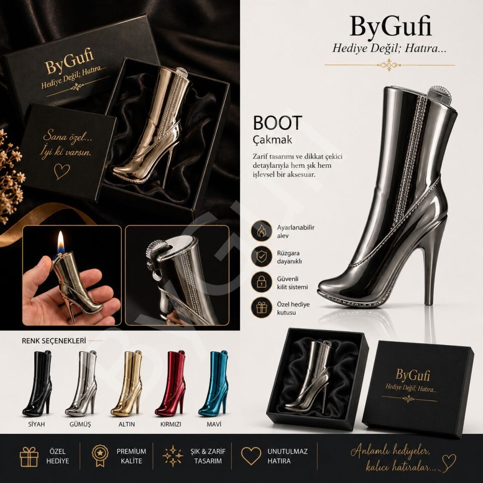 ByGufi İsme Özel Hediye Çizme Çakmak