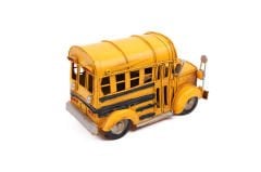 ByGufi Hediyelik Dekoratif Metal Araba – Okul Otobüsü