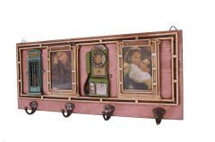 ByGufi Nostaljik Dekoratif Metal Anahtarlık Çerçeveli Telefon Kulübesi – Ahşap ve Metal, Vintage Eskitme, El Yapımı ve El Boyama, Dekoratif ve Fonksiyonel Hediye